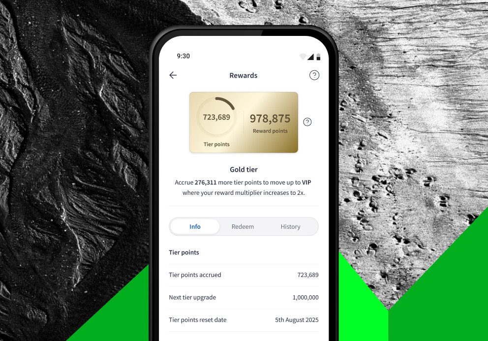 Earn points when you trade